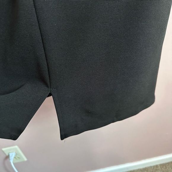 Dress Barn black & white belted dress size 8 - Picture 6 of 7